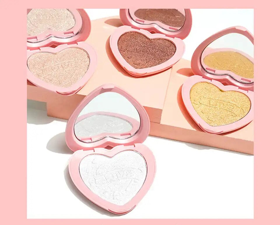 Monochrome Heart-shaped Glitter Highlighter image 1