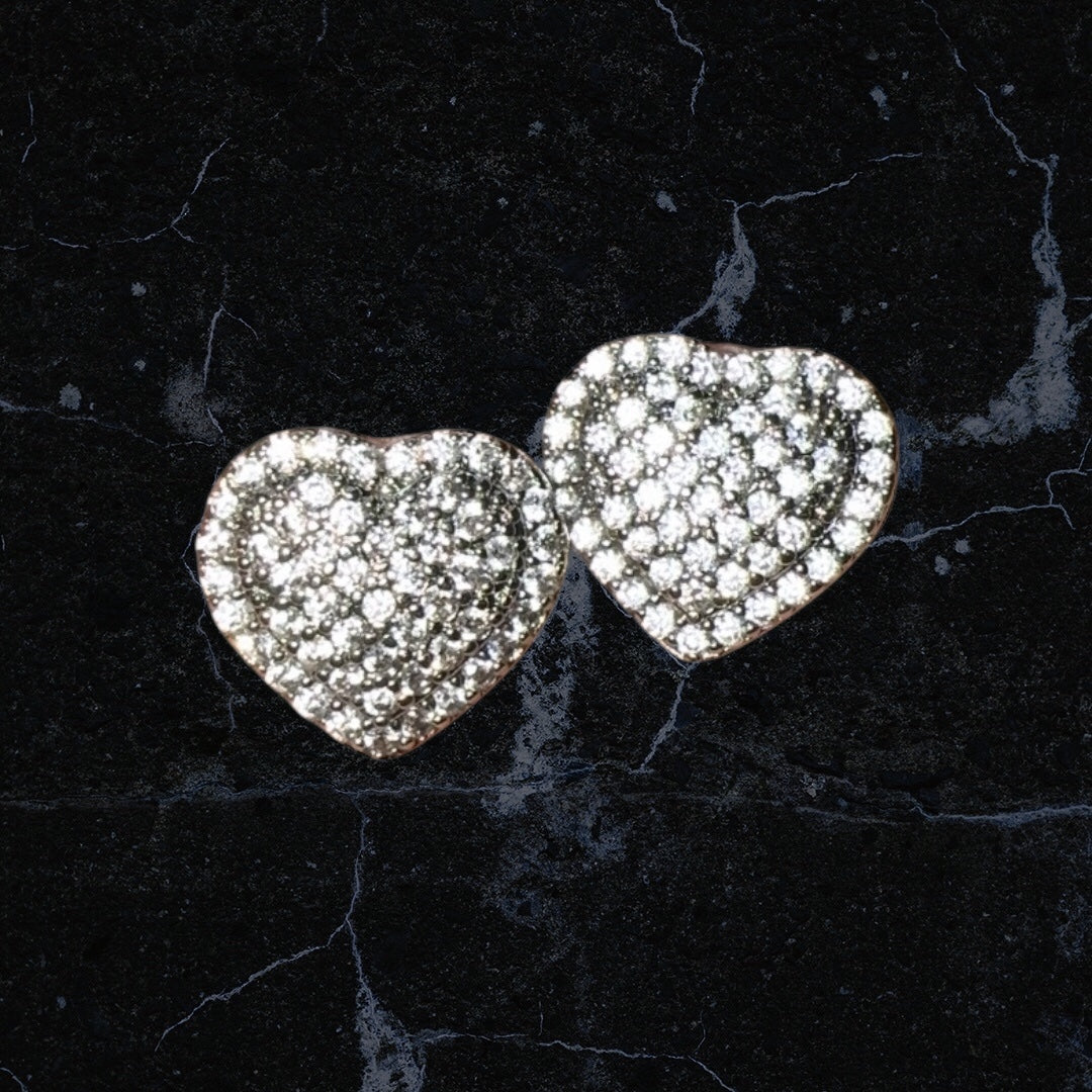 Loving Heart Zirconia Stud Earrings  image 0